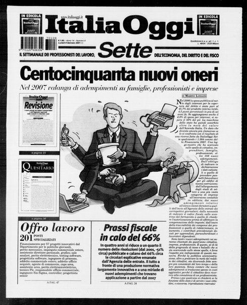 Italia oggi : quotidiano di economia finanza e politica